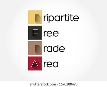 TFTA Tripartite Free Trade Area - Proposed African Free Trade Agreement, Acronym Text Concept Background