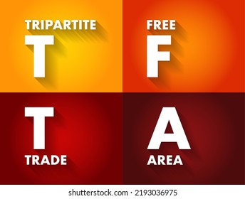 TFTA Tripartite Free Trade Area - Proposed African Free Trade Agreement, Acronym Text Concept Background