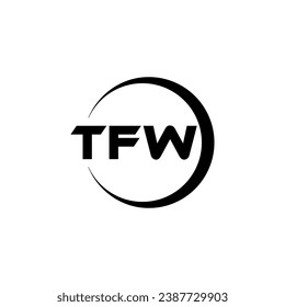 TFW Letter Logo Design, Inspiration for a Unique Identity. Modern Elegance and Creative Design. Watermark Your Success with the Striking this Logo.