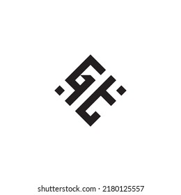 TG abstract geometric concept logo in high quality professional design that will be best for street style