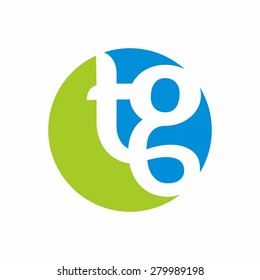 Tg Alphabet Logo Template Icon Symbol Stock Vector (Royalty Free ...