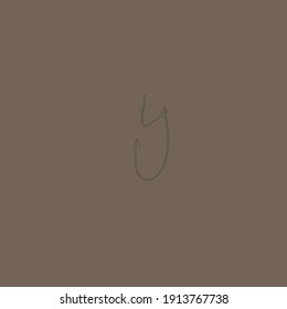 tg brown background handwritten logo