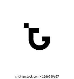 TG G logo monogram icon vector template