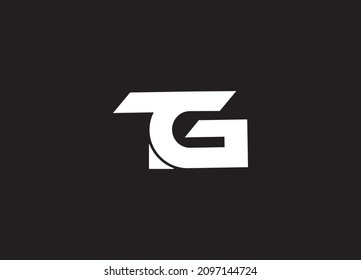  TG GT initial based Alphabet icon logo.