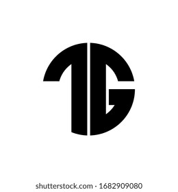 TG or GT letter logo. Unique, attractive and creative modern initial TG GT, G T or t g initial based letter icon logo. Alphabet letters monogram icon logo GT or TG