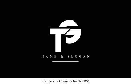 TG, GT, T, G abstract letters logo monogram