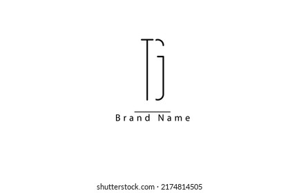 TG GT T G abstract vector logo monogram template