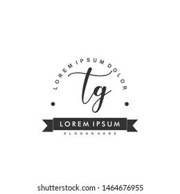 TG Initial beauty monogram logo vector