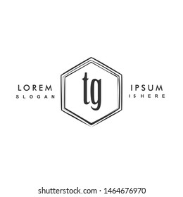 TG Initial beauty monogram logo vector