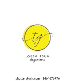 TG Initial beauty monogram logo vector