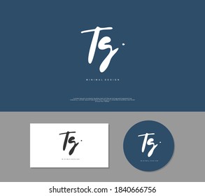 TG Initial handwriting or handwritten logo for identity. Logo with signature and hand drawn style.