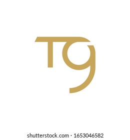 TG initial letter logo template vector icon design