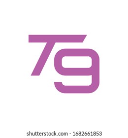 Diseño de icono vectorial de plantilla de logotipo de letras iniciales TG