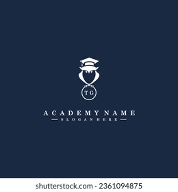 TG Initials Academy Logo Vector Art Icons and Graphics
