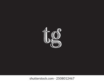 TG letter logo design and initial logo design