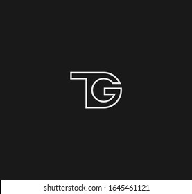 TG lettering for logo and icons