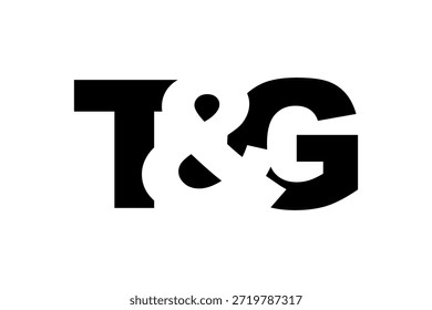 Diseño del logotipo de TG en estilo audaz. Símbolo de identidad blanco y negro. Emblema de tipografía moderna. Icono de marca Corporativa. Mínima Plantilla de negocio.