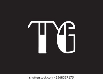 TG Logo Design Template Vector Graphic Branding Element.
