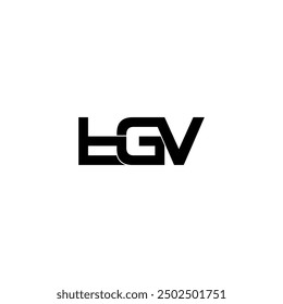 tgv initial letter monogram logo design set