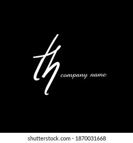 Das handgeschriebene Logo für die Identität