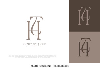 Designvorlage für TH- und HT-Monogramm-Logos