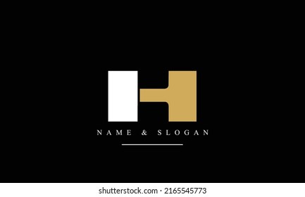 TH, HT, T, H abstract letters logo monogram