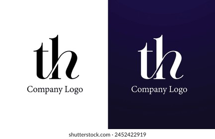 TH kreatives, modernes, minimalistisches und elegantes Logo-Design für Luxus-Band-Unternehmen