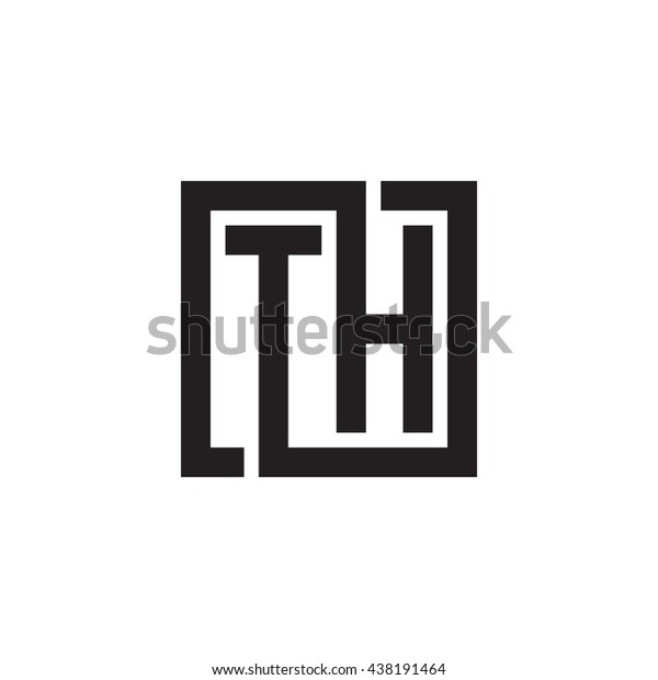 Th Initial Letters Looping Linked Square Stock Vector (Royalty Free ...