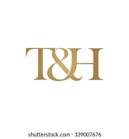 Hh Initial Logo Ampersand Monogram Golden Stock Vector (Royalty Free ...