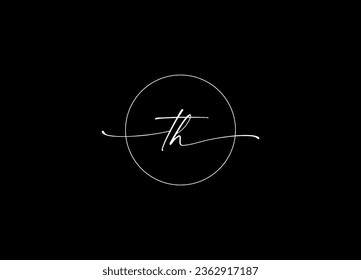 TH Logo-Design und Logo-Design für Buchstaben