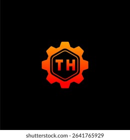 TH Initials Tech Logo Vector Art Icons and Graphics