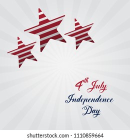 $th july independence day template, poster,card and background design illustration. vector design and illustration.