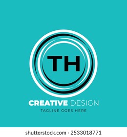 Diseño creativo del logotipo de la letra. El diseño único. Ilustración vectorial
