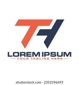 Design-Logo des TH Letter-Logos
