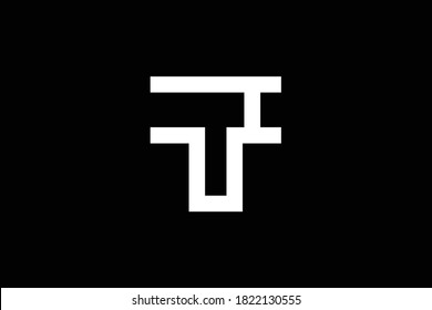 Diseño del logo de la carta sobre fondo de lujo. Concepto del logotipo de la letra de la letra del monograma HT. EL diseño de iconos. Diseño de iconos de letras blancas elegantes y profesionales HT en el fondo negro. TH H T
