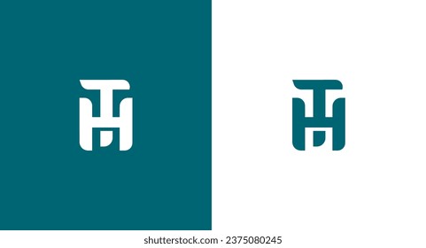 TH Buchstaben Logo Design Vektorvorlage. Anfangsbuchstaben des Logo-Designs, TH Symbol Markenidentität Design Monogram Logo
