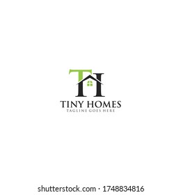 TH Letter Real estate logo Design Vorlage Vektor