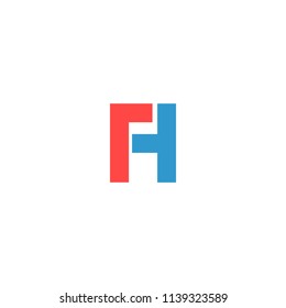 th letter vector logo