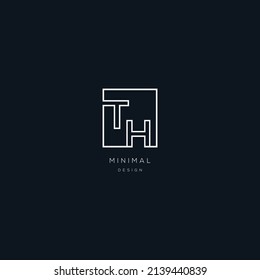 TH Logo Design Template Vektorgrafik-Branding-Element.