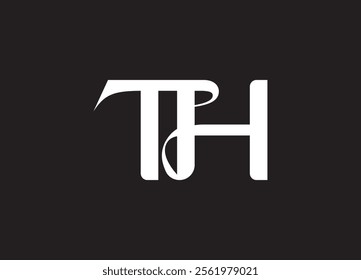 TH logo Design Template Vector Graphic Branding Element.
