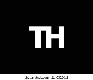 TH logo design vector template