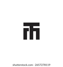 TH-Logo, Vektordesign-Illusion