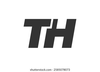 TH Techno Editable Font Logo For Corporate Branding. Bold, Futuristic Design With Unique Typographic Ideas. Minimal Custom Type And Dynamic Letter Variations For Promotion, Printing, And Book Titles