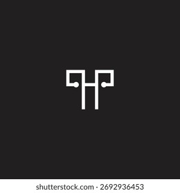 TH Technologie Illusion Line Design Logo