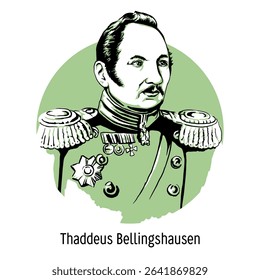 Thaddeus Bellingshausen was a Russian navigator and admiral who played a pivotal role in the exploration of Antarctica. He is an active member of the Russian Geographical Society. This is a hand-drawn