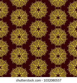 Thai ancient. Asian traditional art  ( Lai Thai) Seamless pattern,for Travel in Thailand During vector.poster, greeting card, party invitation, banner other users
