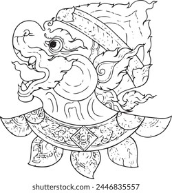 Arte tailandés 001 Ilustración vectorial