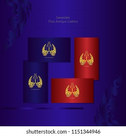 Thai art antique gold color