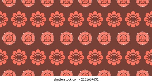 Thai art and asian style luxury background pattern decoration for printing, flyers, poster, web, banner, brochure and card concept vector illustration
