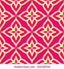 Thai art background, abstract seamless pattern, vector texture